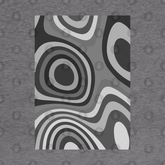 Grey & Funky Abstract Fluid Pattern Design by love-fi
